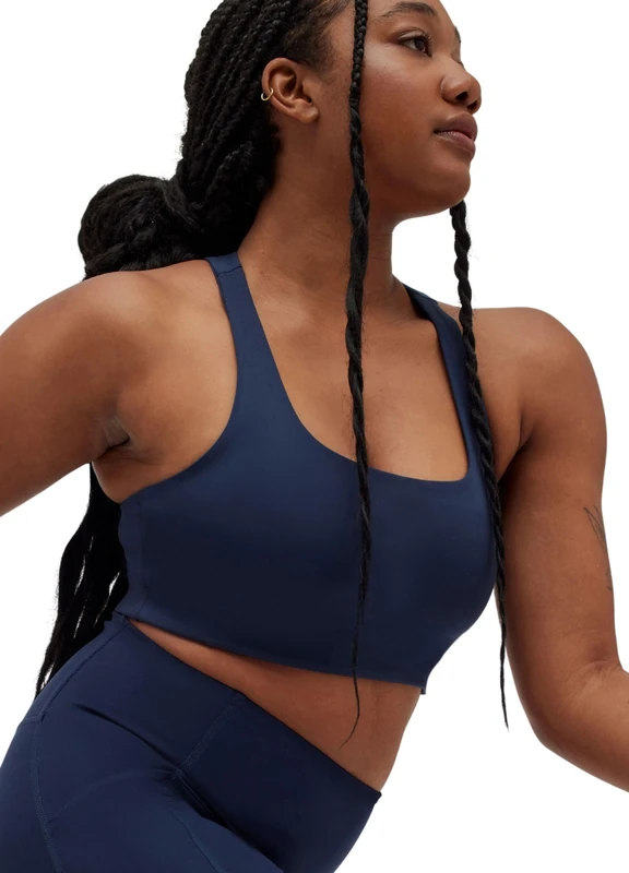 Girlfriend Collective Women's Paloma Sports Bra, Midnight, XXL