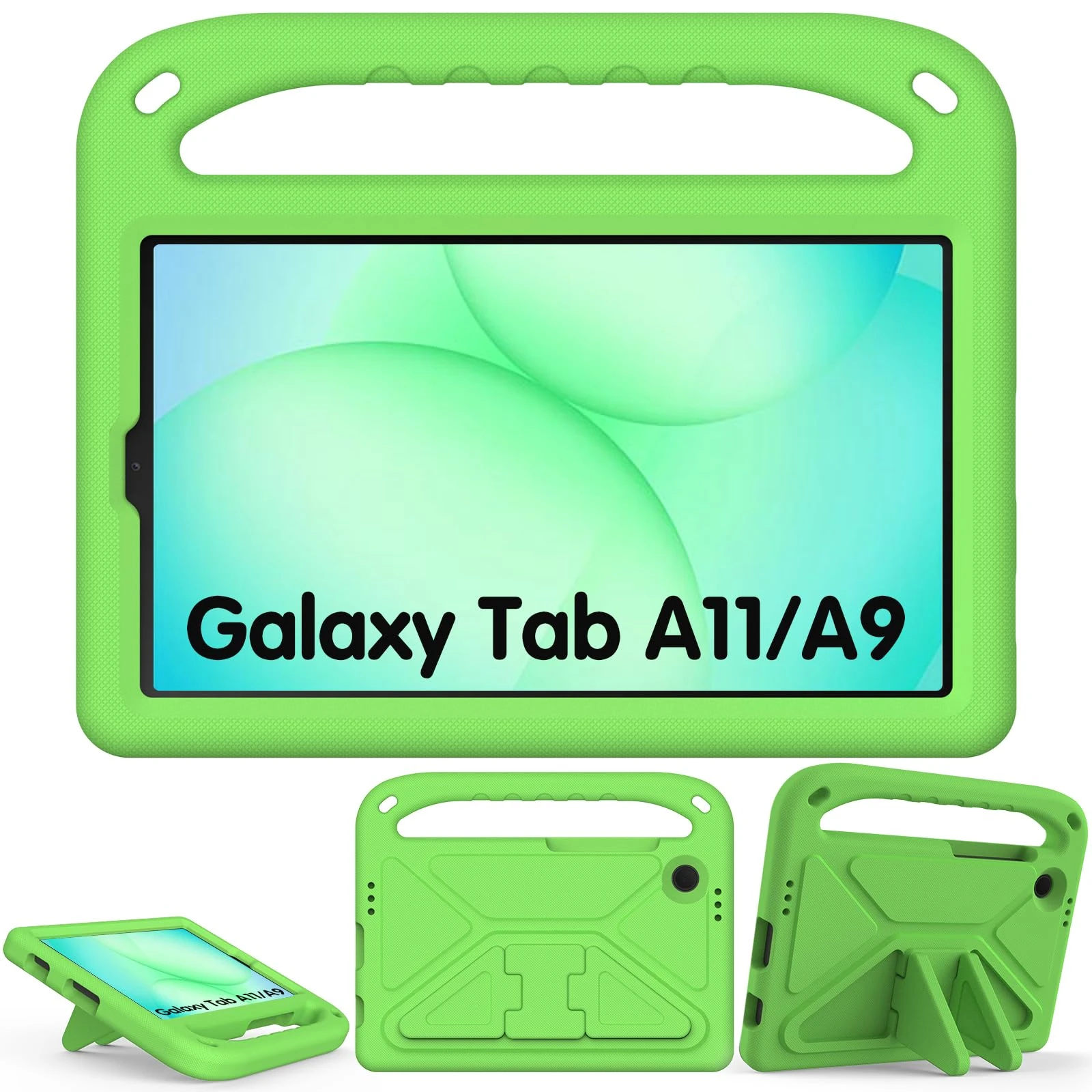 XunyLyee Kids Case for Samsung Galaxy Tab A9 8.7"/ Galaxy Tab A11 (8.7 inch) 2025 SM-X110/ SM-X115/ SM-X133/SM-X135 Cover, Green