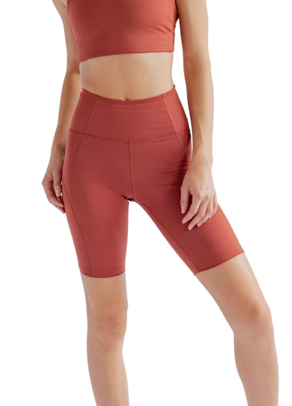 Girlfriend Collective Women's Compressive high-Rise Bike Shorts Yoga, Sedona, L Slim