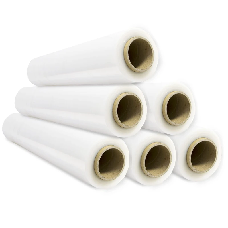 Transparent Film for Packaging, Transparent Film, Paper Film, Furniture Protector, Moving Boxes, Plastic Cover 50 cm x 300 m Stretchable – SIDI (6 Units, Transparent)