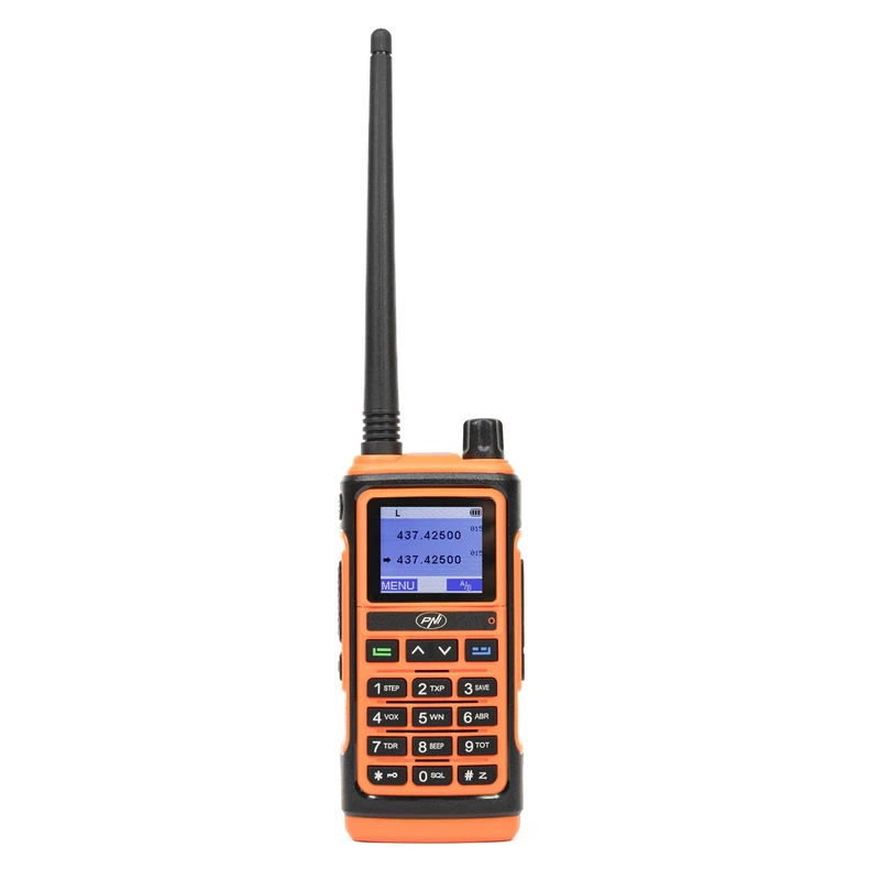 PNI P17UV VHF/UHF Dual band 144-146MHz and 430-440MHz, 999CH Professional Two Way Walkie Talkie, 1500mAh USB Charger, Scan TOT, Dual Watch, Roger Beep, FM Radio function, Signaling torch
