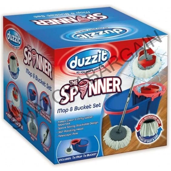 Effective Cleaning Kit for Floors and Surfaces – Mop and Bucket Set with Wringing System