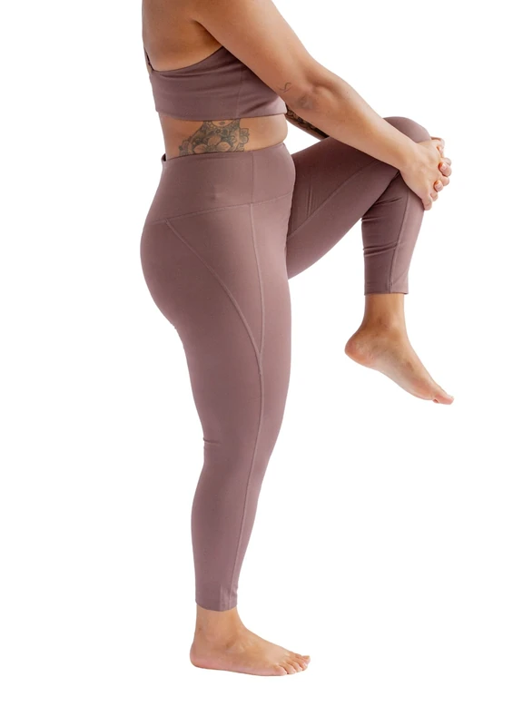 Girlfriend Collective Women's Compressive High-Rise Leggings, 7/8, Storm, S - Image 1