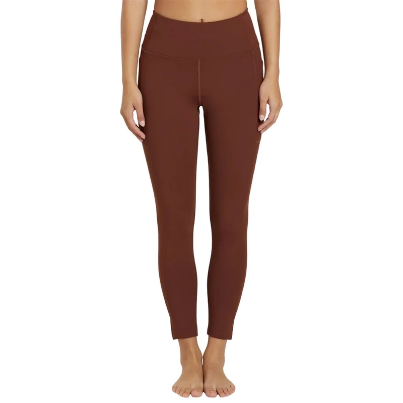 Girlfriend Collective Women's Pocket High-Rise Legging, 7/8, erdfarben, S
