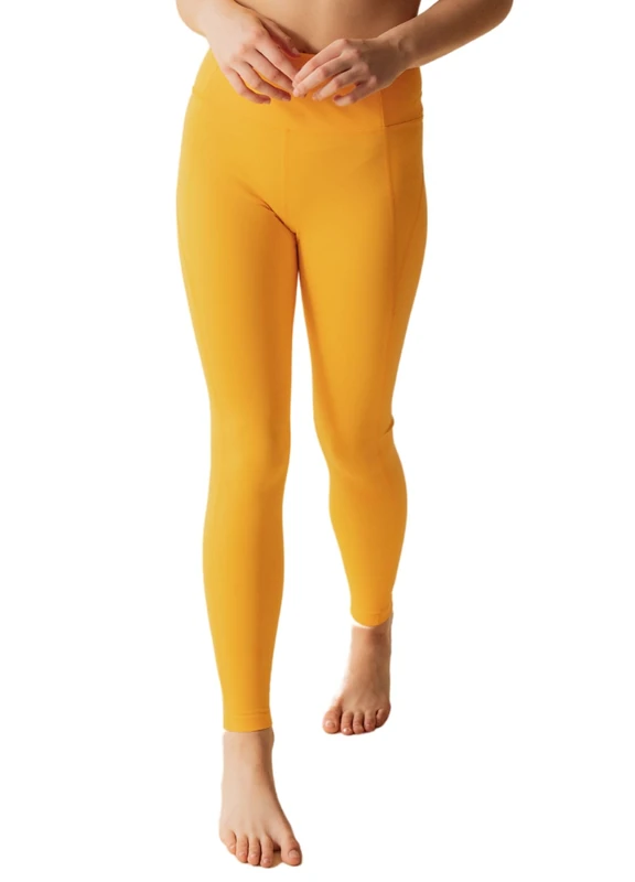 Girlfriend Collective Women's Compressive high-Rise Leggings, Long, Golden Glow, 6XL