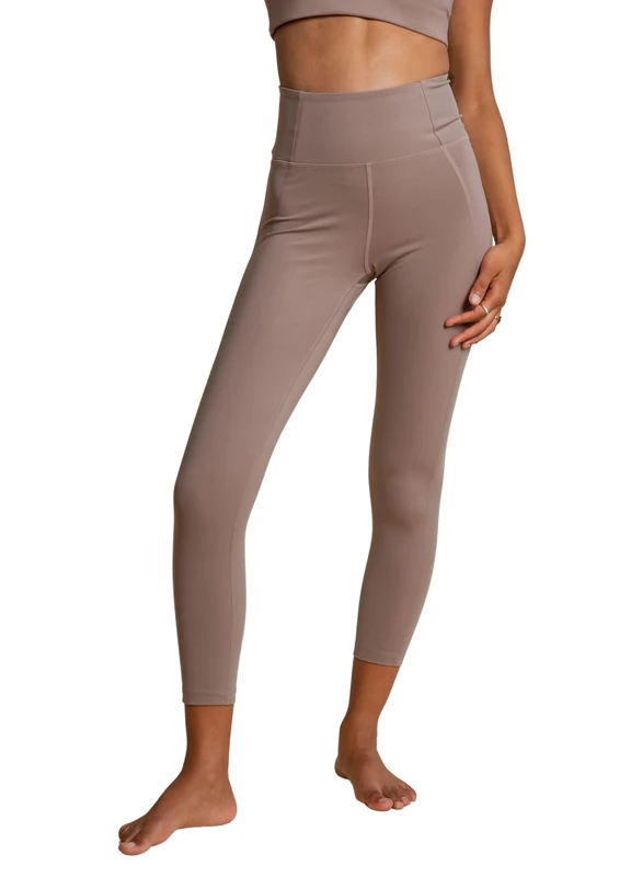Girlfriend Collective Women's Compressive high-Rise Leggings, 7/8, Limestone, XS