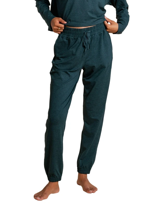 Girlfriend Collective Women's Reset Slim Straight Jogger Leggings, Green (Moss), XS