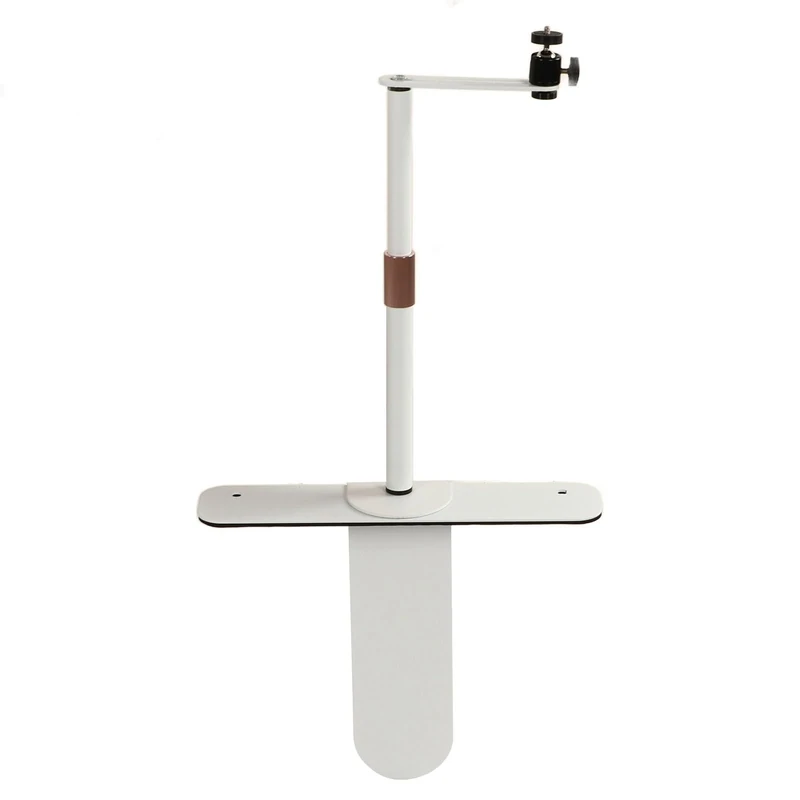 Zerodis Projector Stand, Adjustable Height 9.4" to 15.7", Portable, Heavy Duty Metal, Compatible with Most Projectors, Mobile Phone Clip, Camera, Head