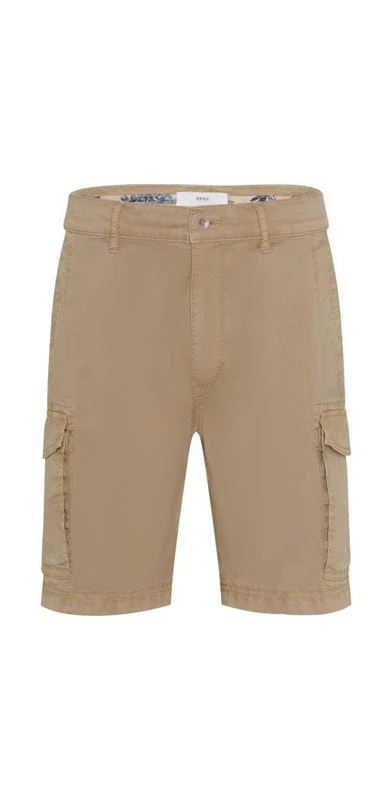 BRAX Men's Style Brazil Cotton Flex Bermuda Shorts, Beige, 36W x 34L