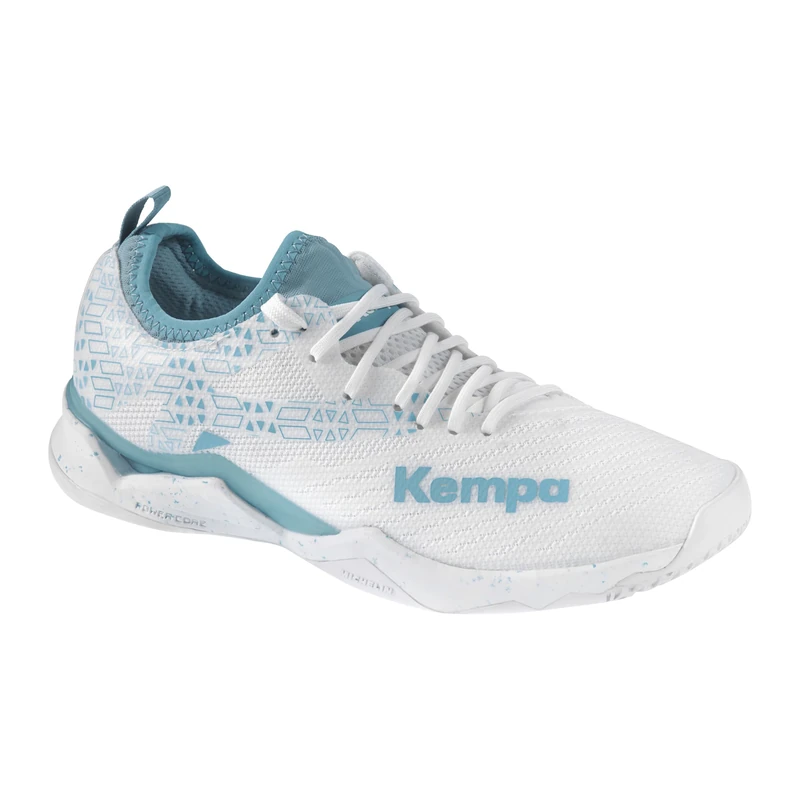 Kempa Unisex Wing Lite 2.0 W Game Changer Handball Shoes Trainers, White Aqua, 8.5 UK