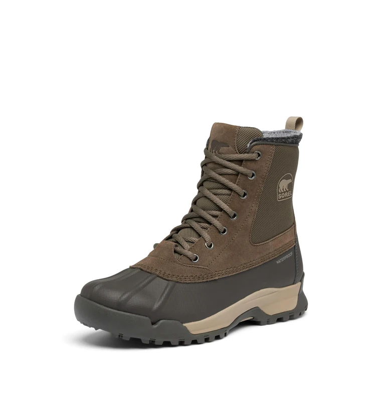 Sorel Men's Buxton Lite Boot WP, Casual Winter Boots, Major/Jet, 13 Regular