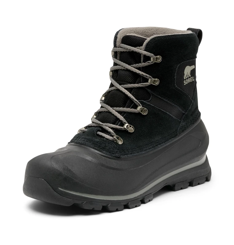 Sorel Mens Buxton Lace Wp Waterproof Snow Boots, Black Quarry Collection 2024 2025, 6 UK