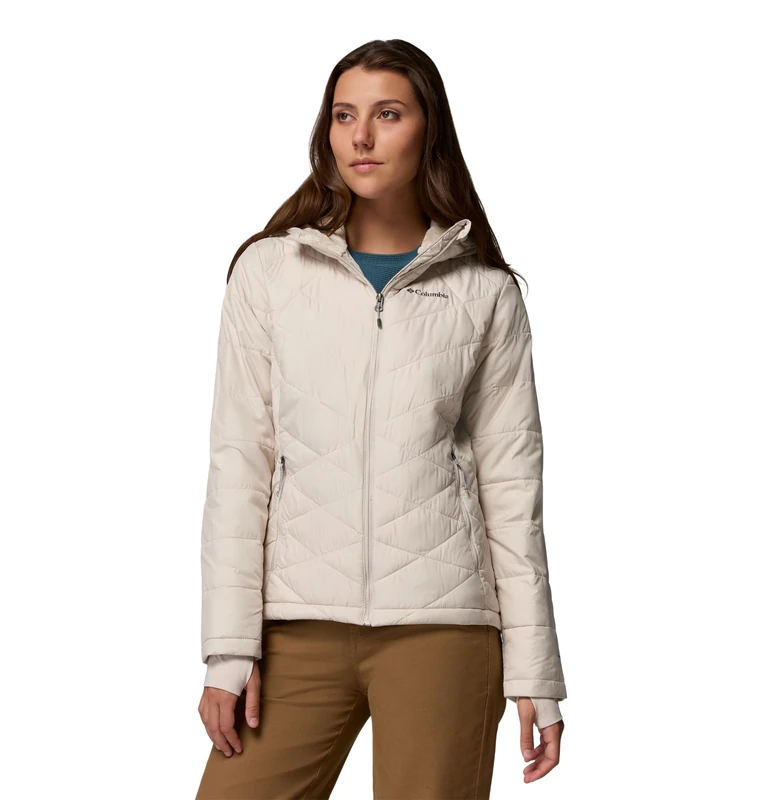 Columbia Women's Heavenly Hooded Jacket, Dark Stone, 2X Plus