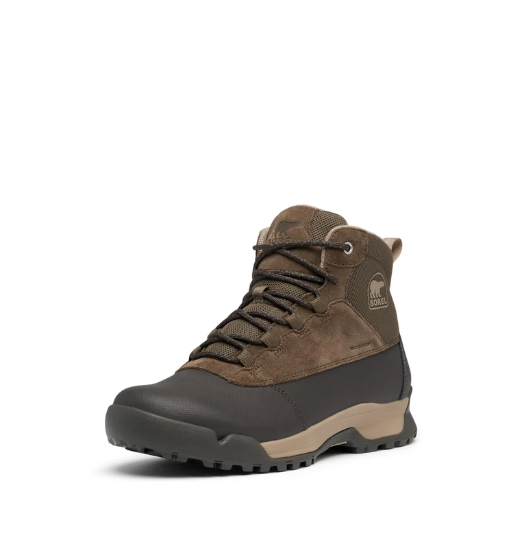 Sorel Men's Buxton Lite Lace Plus WP, Casual Winter Boots, Major/Jet, 6 Regular