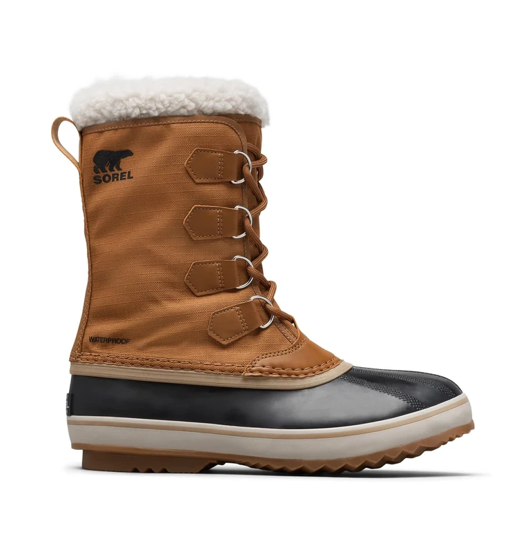 Sorel Men's 1964 PAC Nylon WP Boots, Camel Brown, Black, 9.5 UK