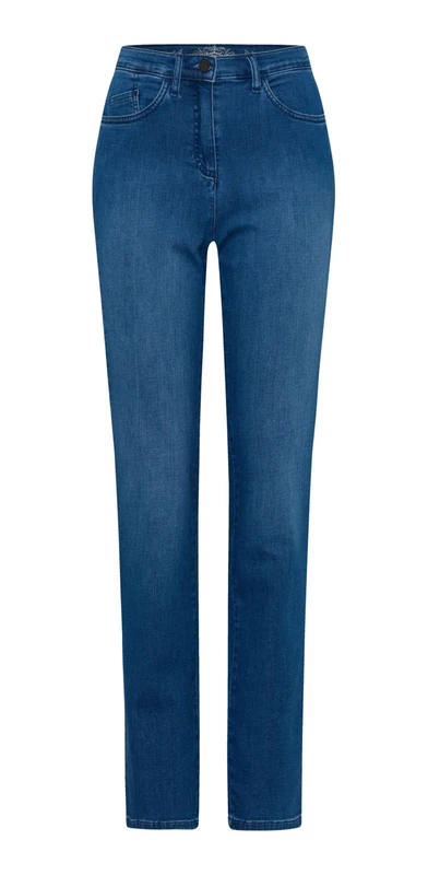 Raphaela by Brax Women's Lora Invisible Shape, New Authentic Denim, Super Slim Jeans, Stoned, 34W x 30L