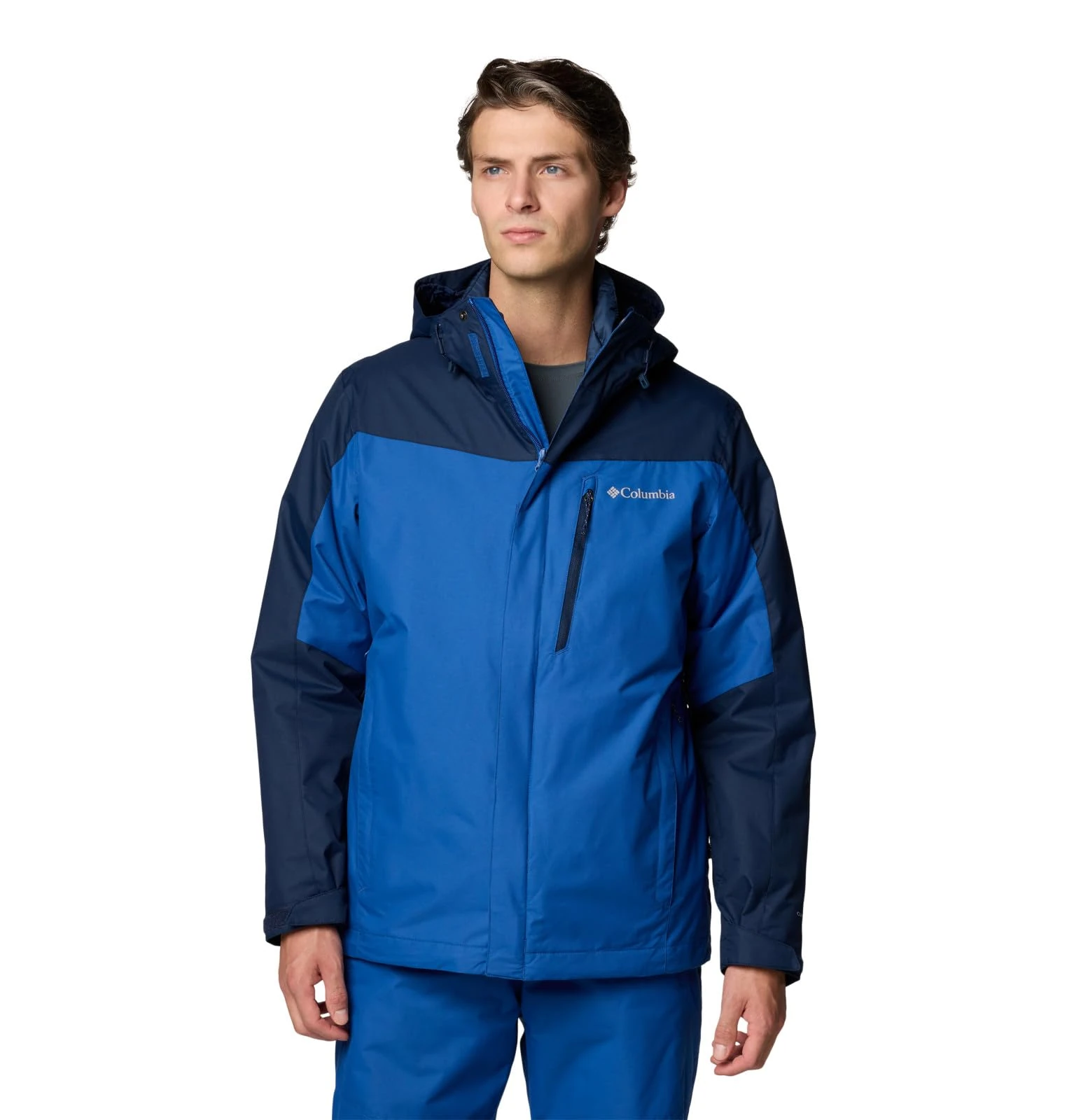 Columbia Men's Whirlibird V Interchange Jacket, Mountain Blue/Collegiate Navy, XXL