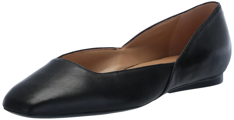 Naturalizer Women's Ballet Flats & Pumps - Cody Ballet, Black Leather, UK 5, Medium Fit