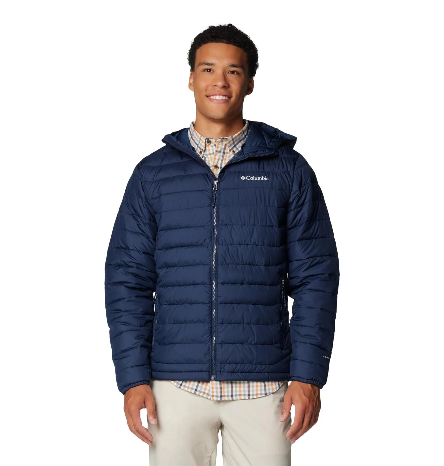 Columbia mens Powder Lite Ii Hooded Jacket, Collegiate Navy, US Large Tall