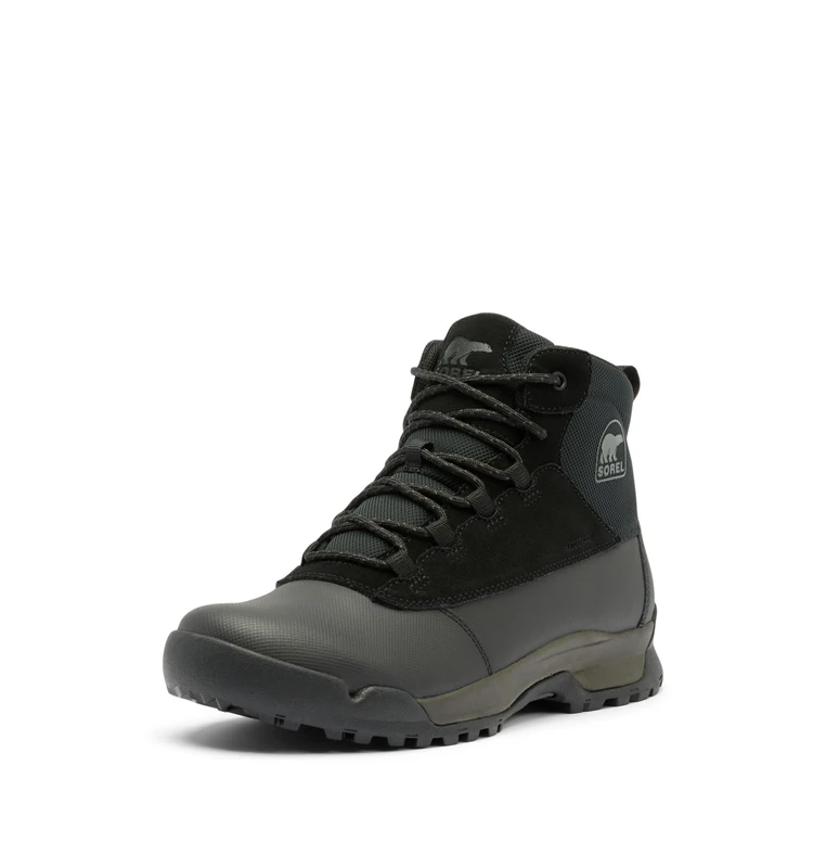 Sorel Men's Buxton Lite Lace Plus WP, Casual Winter Boots, Black/Black, 6.5 Regular