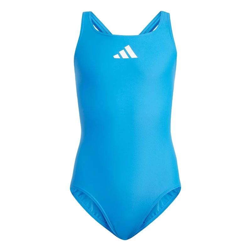 adidas Girls' Solid Small Logo Swimsuit, 5-6 Years