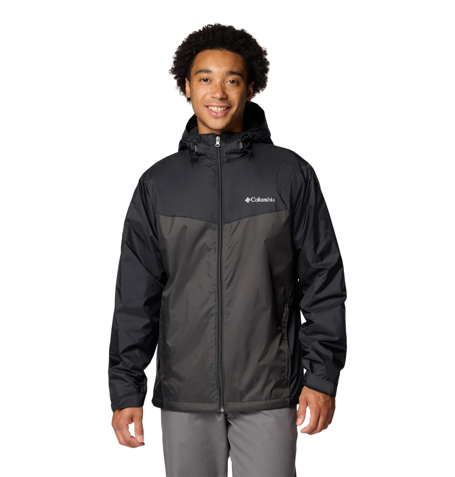 Columbia Men's Glennaker II Sherpa Lined Jacket, Black/Shark, 6X