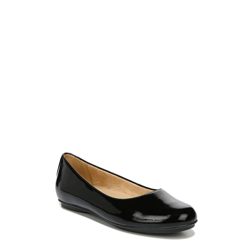 Naturalizer Women's Ballet Flats & Pumps - Essential Ballet, Black Leather, UK 7, Wide Fit