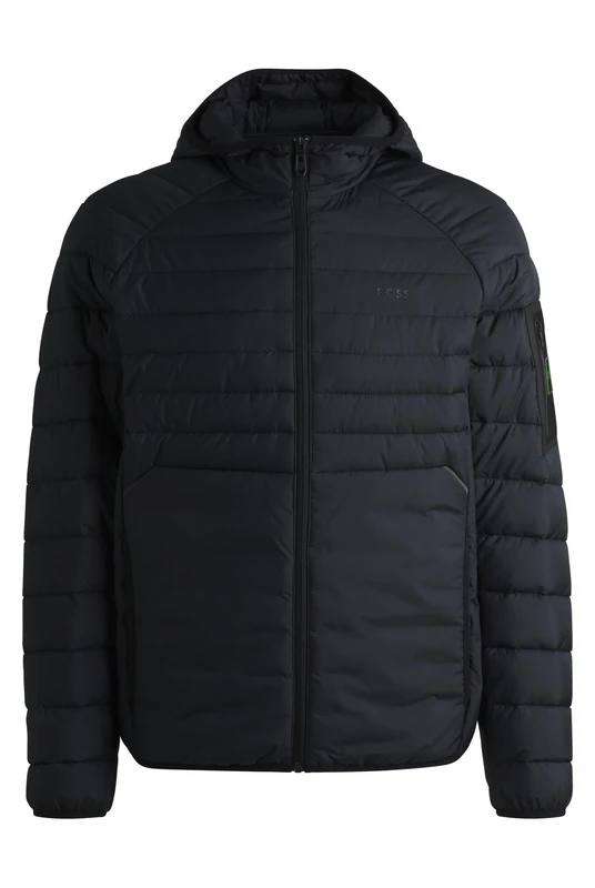 BOSS Mens J Thor 2 Water-Repellent Jacket with Decorative Reflective Details