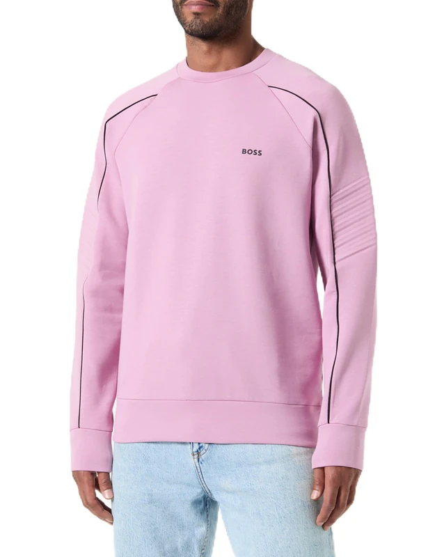 BOSS Men's Salbo 1 Sweatshirt, Light/Pastel Purple531,
