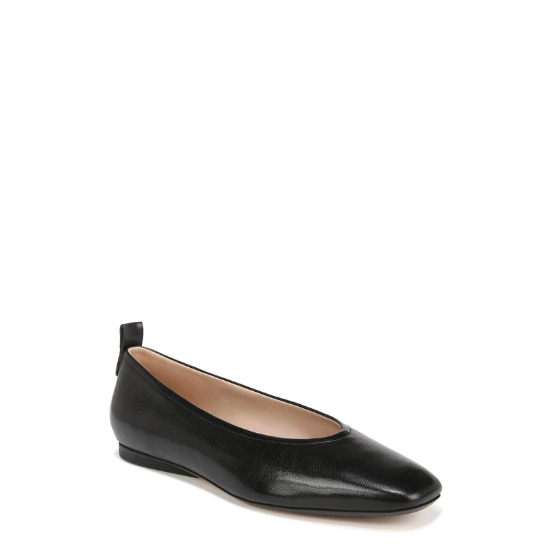 Naturalizer Women's Carla Ballet Flats, Black Leather, Medium Fit, UK 6