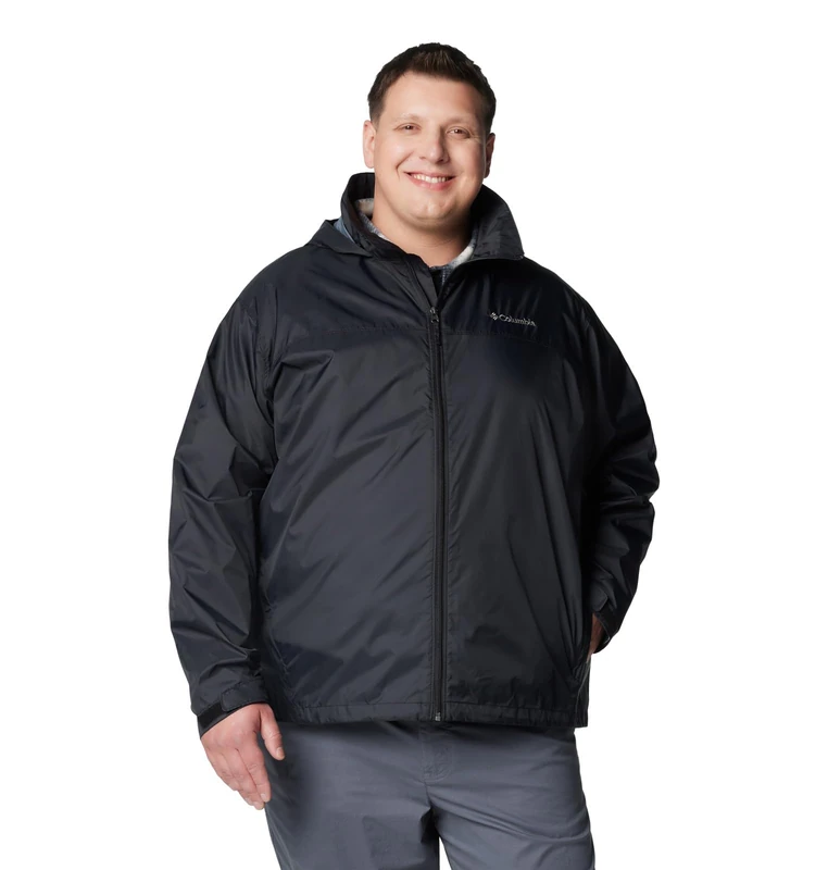 Columbia Men's Glennaker Lake II Rain Jacket, Black, 2X