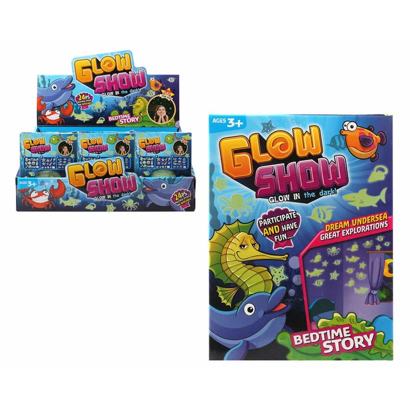 BigBuy Fun Glow Show Oceanic Animals Fluorescent Sticker Set - Image 1