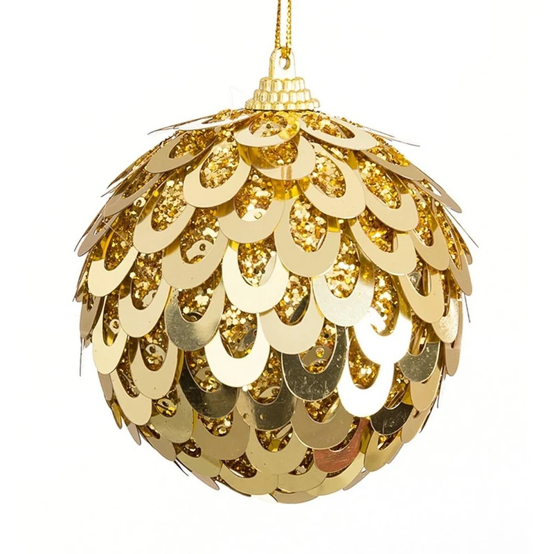 BigBuy Christmas Christmas Balls Gold Plastic Polyfoam 6 x 6 x 6 cm (6 Units)