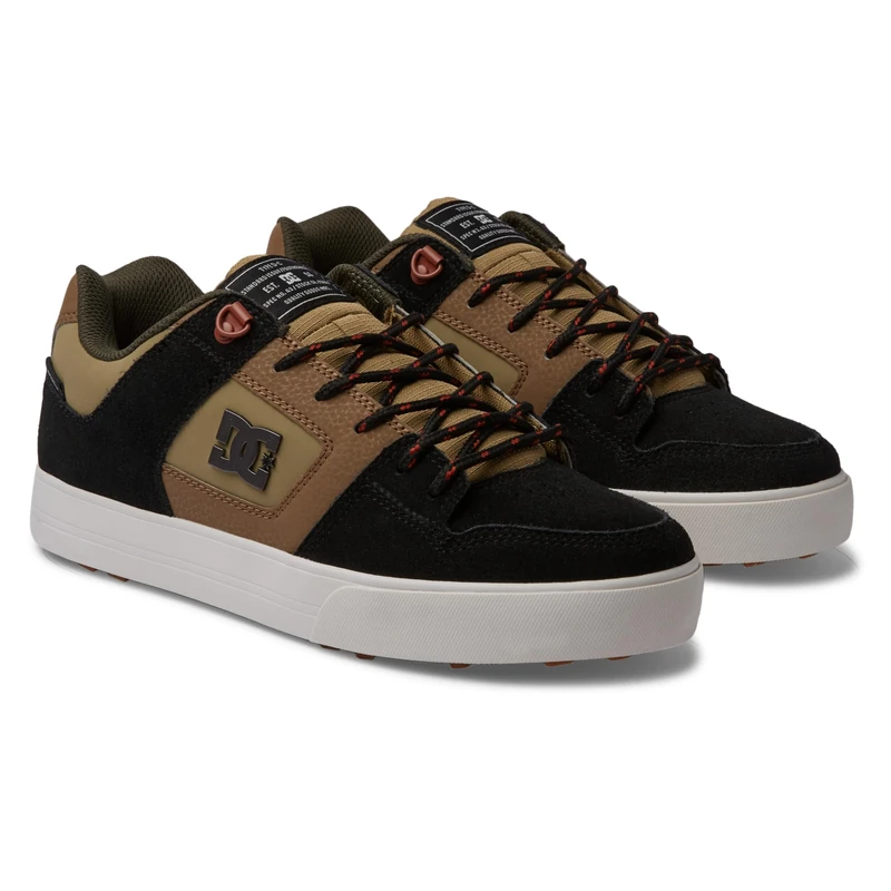 Dc Shoes Men's Pure Wnt Sneaker, Brown Brown Green, 5.5 UK