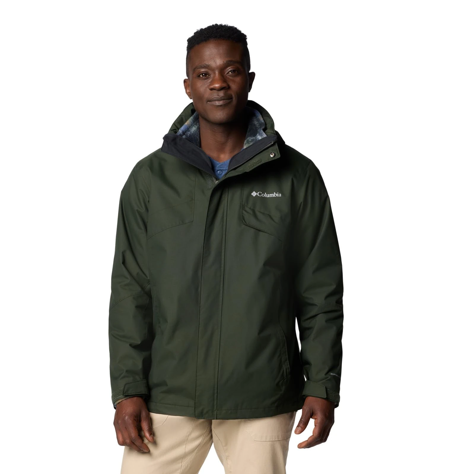 Columbia mens Bugaboo Iii Fleece Interchange Jacket, Greenscape, 1X