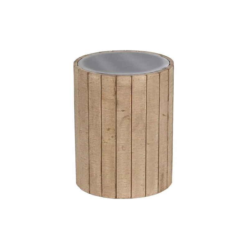 Home ESPRIT Side Table Natural Spruce Wood MDF 36 x 36 x 45 cm