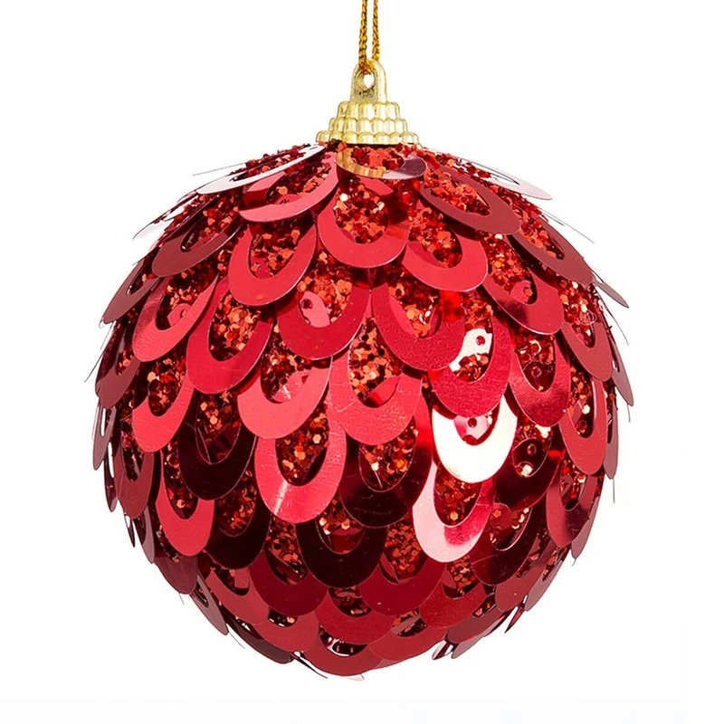 BigBuy Christmas Christmas Balls Red Plastic Polyfoam 6 x 6 x 6 cm (6 Units) - Image 1