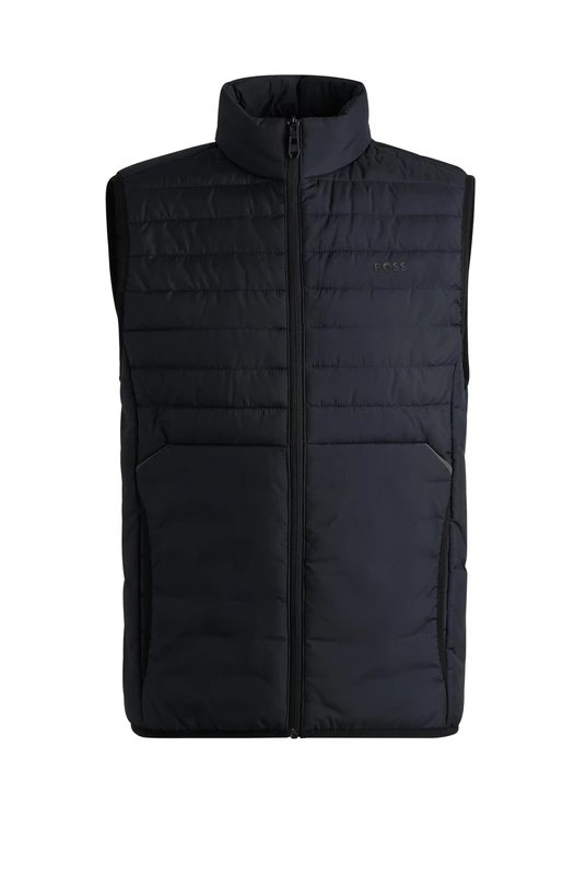 BOSS Mens V Thor 2 Water-Repellent Gilet with Decorative Reflective Details