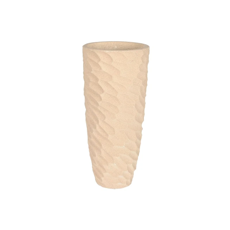 Home ESPRIT Planter Beige Fiberglass Scandinavian 40.5 x 40.5 x 91 cm