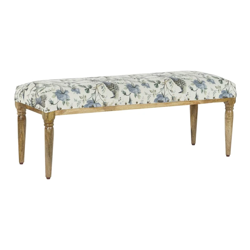 Home ESPRIT Stool Multicoloured Mango Wood 121 x 43 x 46 cm