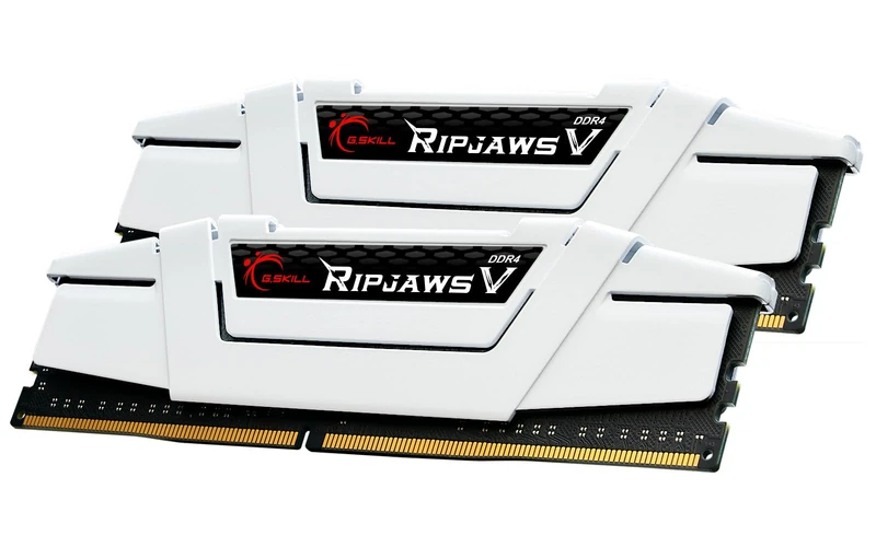 G.SKILL Ripjaws V 32GB DDR4 3600MT/s RAM - White F4-3600C18D-32GVW - Image 1