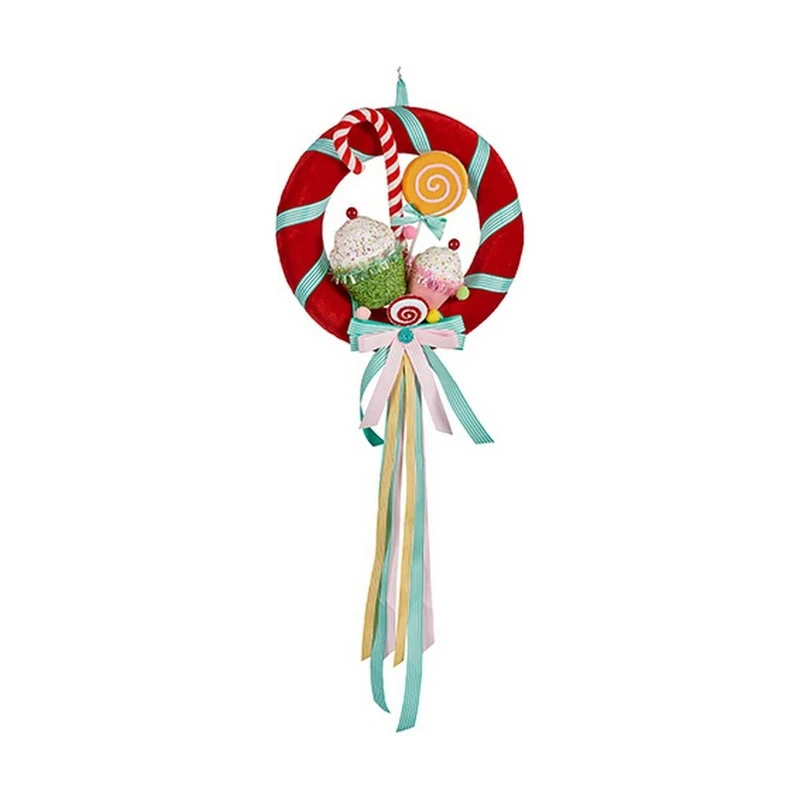 Krist+ Christmas Wreath Multi-Coloured Synthetic (40 x 12 x 42 cm)