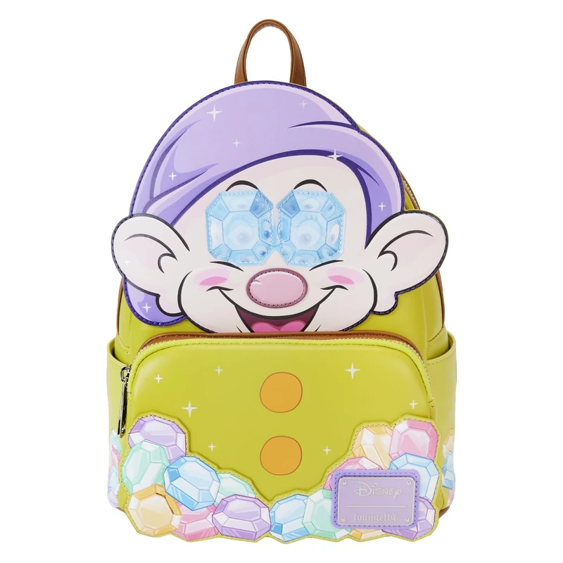 Funko Loungefly Snow White: Diamond Dopey Mini-Backpack - Snow White (1937) - Amazon Exclusive - Premium Vegan Leather - Gift Idea - Official Merchandise - for Boys, Girls Men and Women - Movies Fans