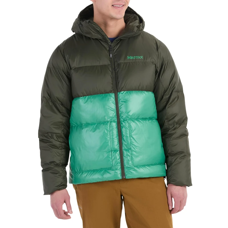 MARMOT Men's Guides Down Hoody, Rosin Green/Clover - Latest Collection, S