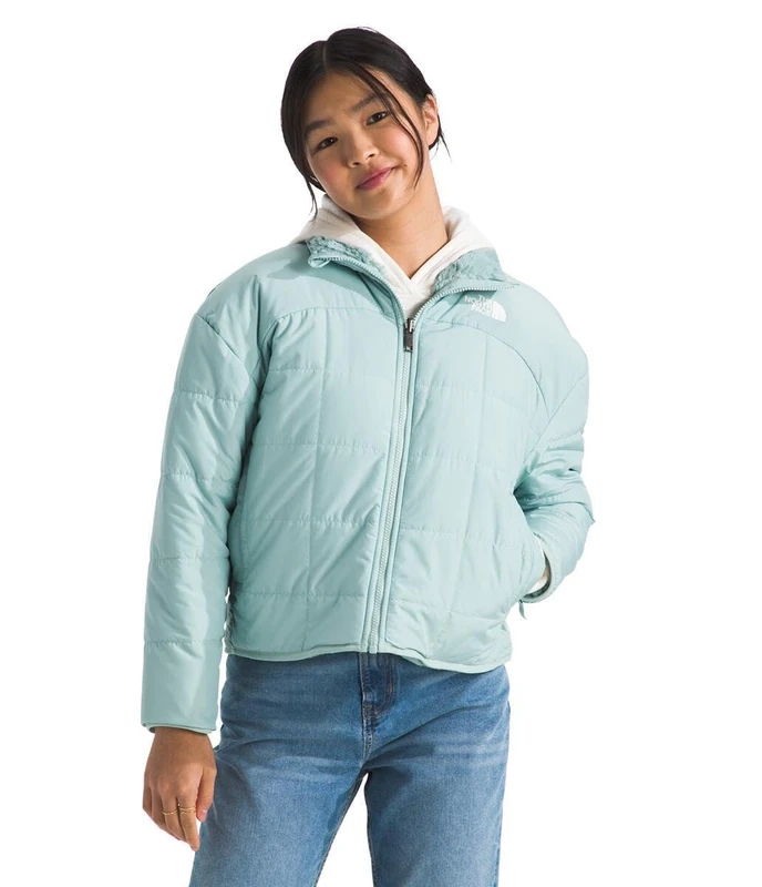 The Noth Face Girl's Reversible Shasta F/Z Jacket, Muted Pine, 6 Years