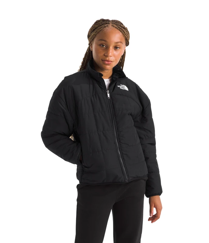 The Noth Face Girl's Reversible Shasta F/Z Jacket, Tnf Black, 176