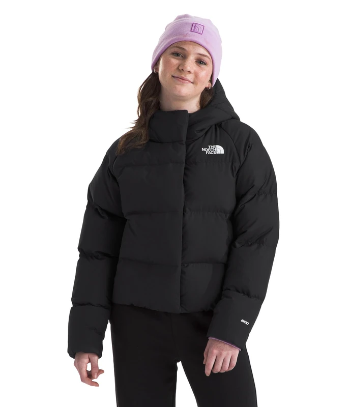 The Noth Face Girl's North Hooded Down Jacket, Tnf Black, 7-8 Years