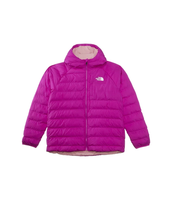 The Noth Face Girl's Reversible Perrito Hooded Jacket, Deep Mulberry, 170