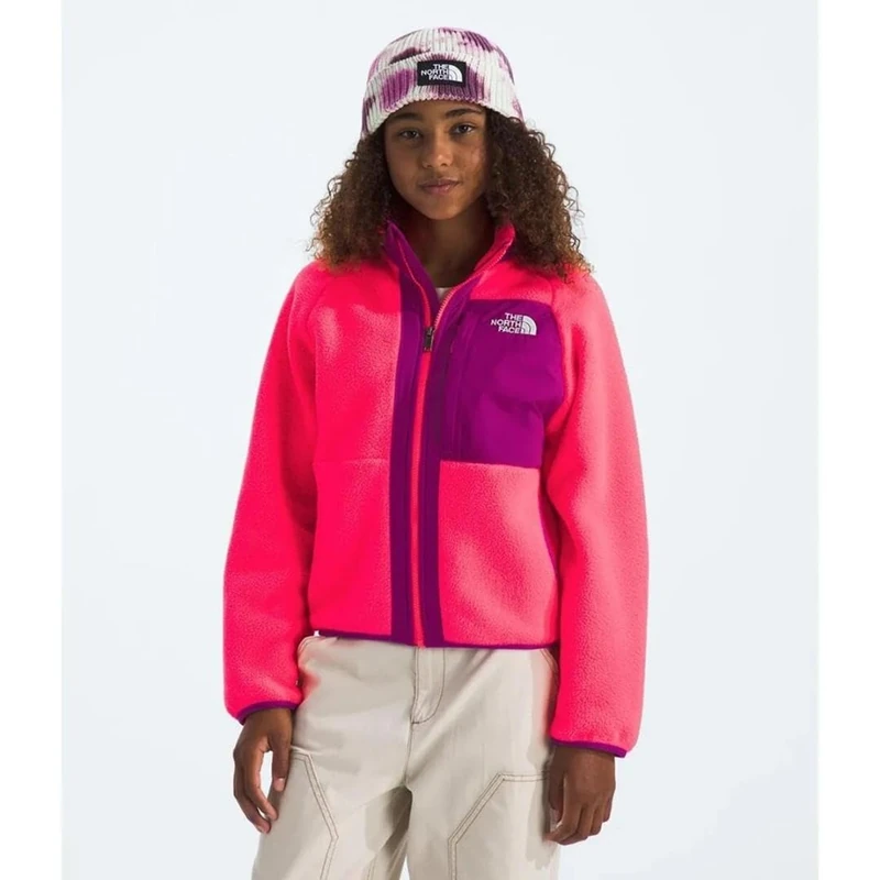 The North Face Girl's Yumiori Full Zip Fleece Jacket, Radiant Poppy, 7-8 Years