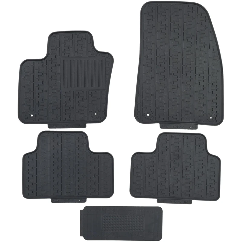 Custom-fit for 2019-2024 Volvo XC40 Premium All-Weather Rubber Floor Mats and Liners Front and 2nd Row Heavy Duty Set (Black)